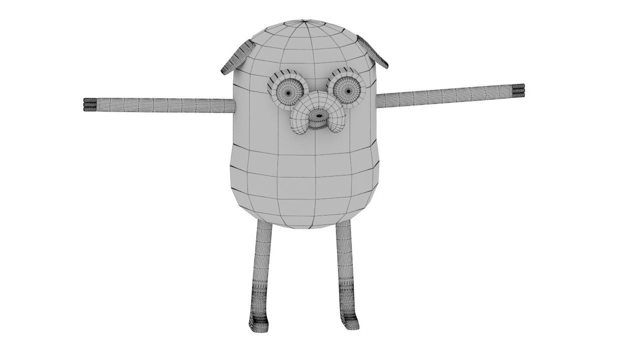 Jake The Dog  Free low-poly 3D model_31
