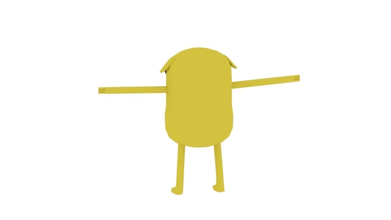 Jake The Dog  Free low-poly 3D model_12