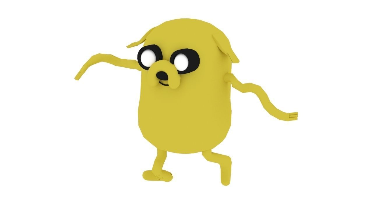 Jake The Dog  Free low-poly 3D model_3