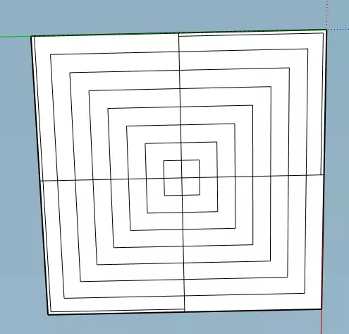 The Maze square block Low-poly 3D model_0
