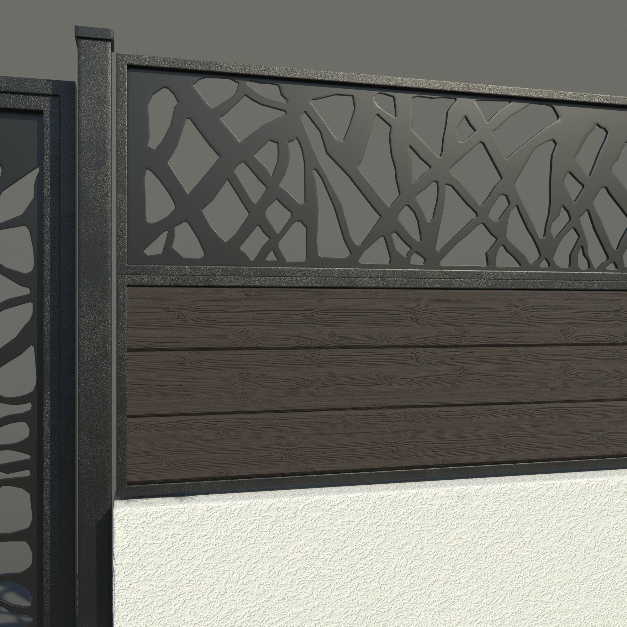 Fence 02 3D model_3