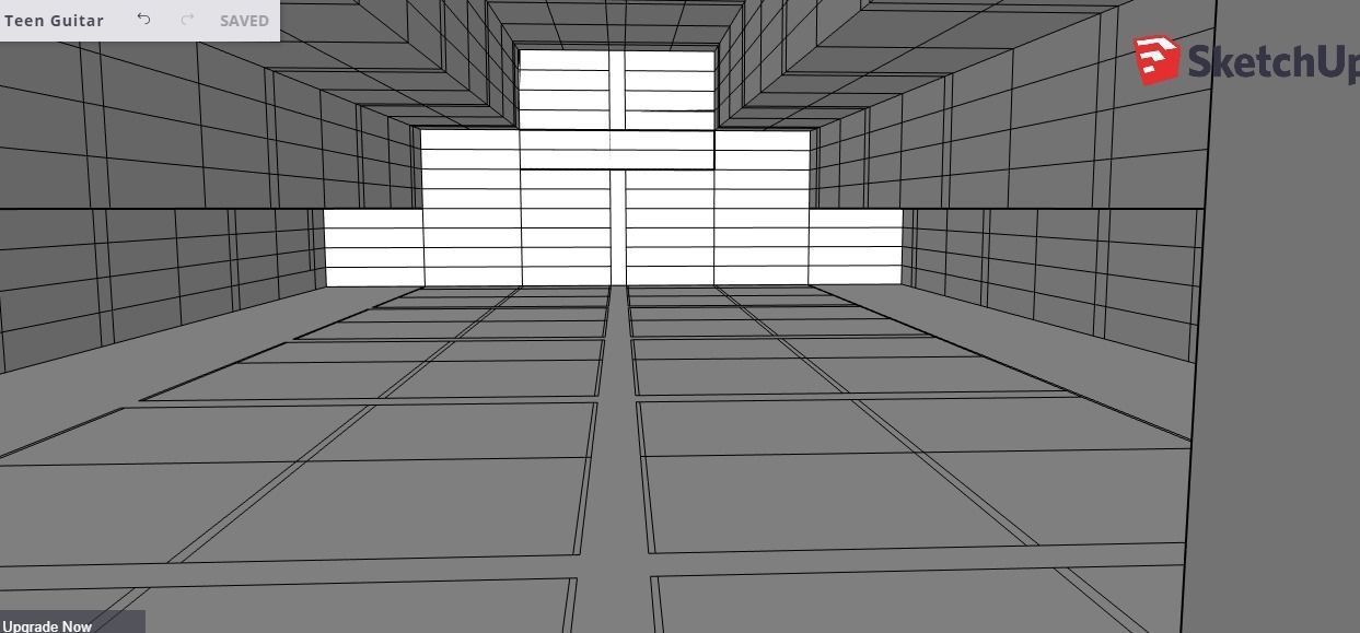 Teen Guitar 3D model_2