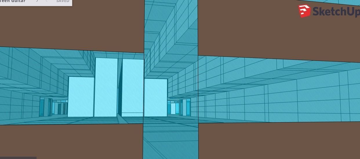 Teen Guitar 3D model_4