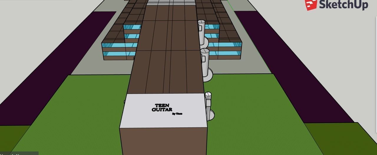 Teen Guitar 3D model_8