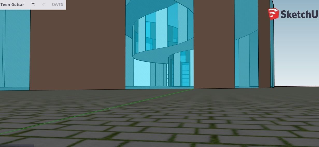 Teen Guitar 3D model_14