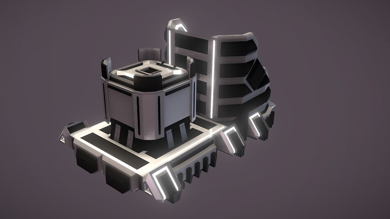 SHT-110 Small Hover Trolley Low-poly 3D model_6