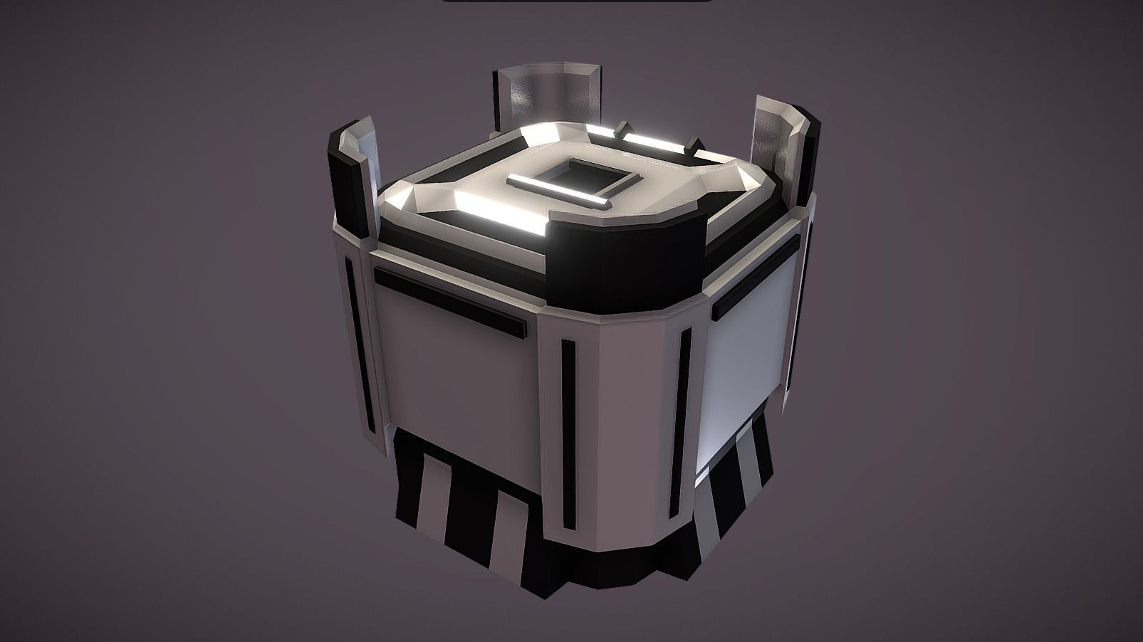 SHT-110 Small Hover Trolley Low-poly 3D model_3
