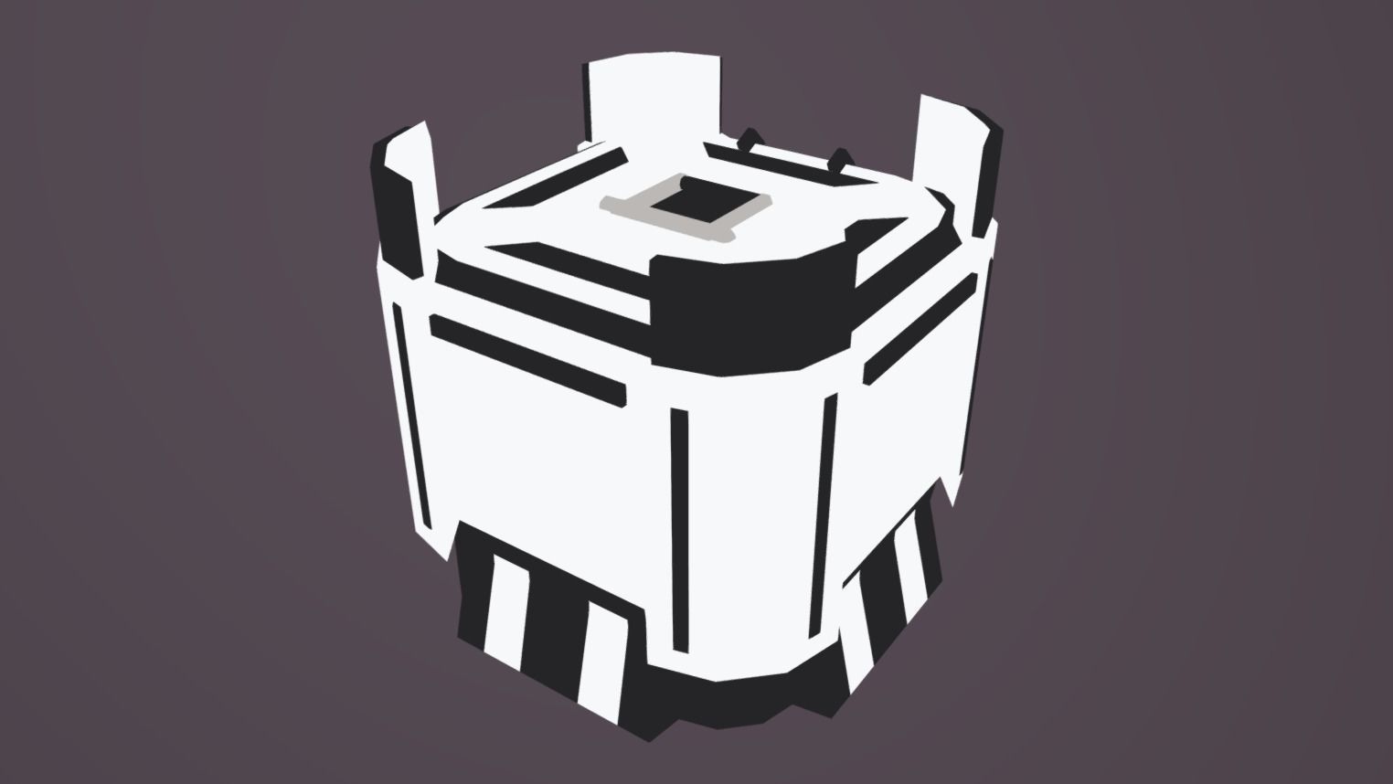 SHT-110 Small Hover Trolley Low-poly 3D model_4