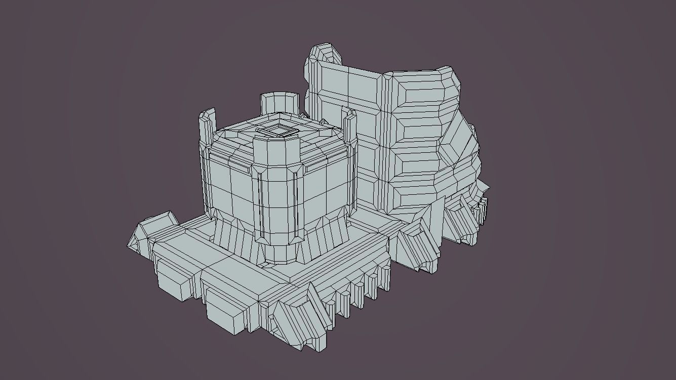 SHT-110 Small Hover Trolley Low-poly 3D model_7