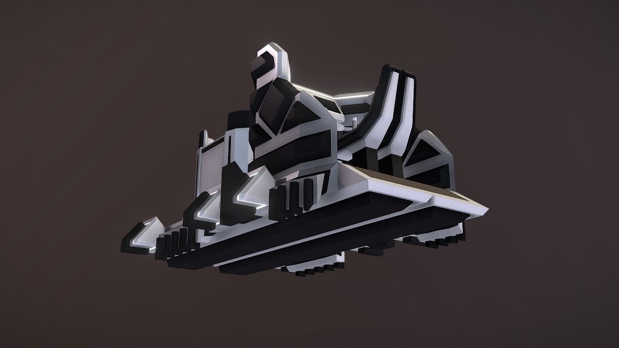 SHT-110 Small Hover Trolley Low-poly 3D model_10