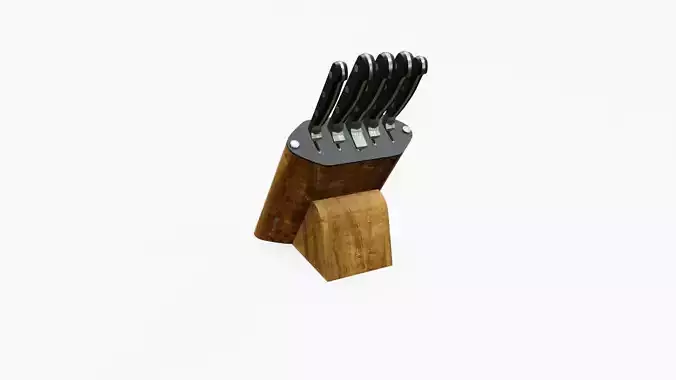 Kitchen knife set 3D model