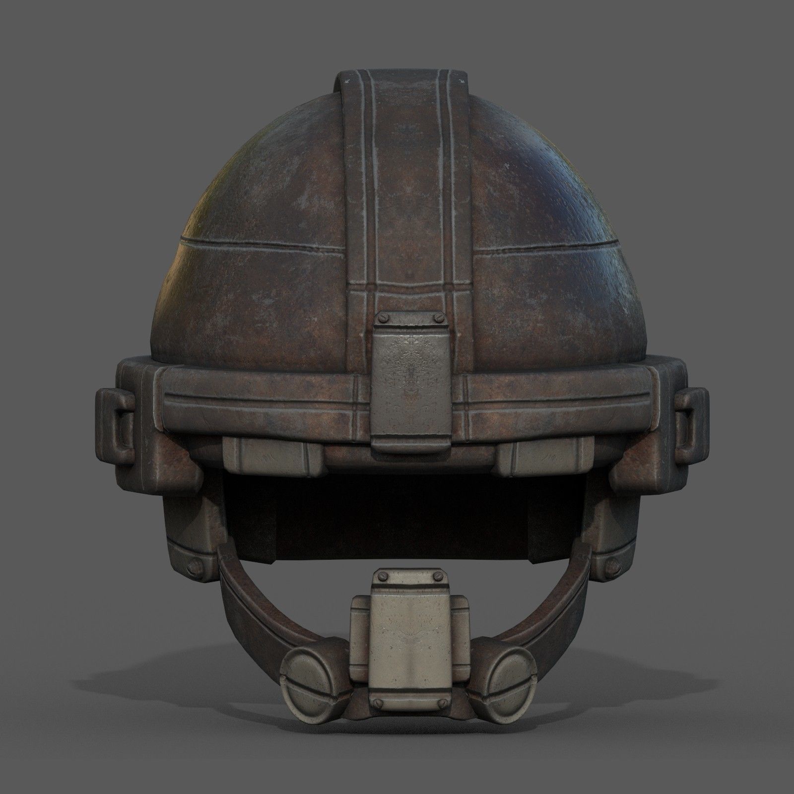 Helmet military combat soldier armor Low-poly 3D model_8