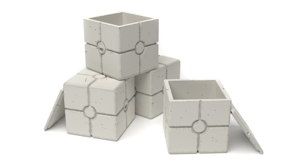 Star Wars Echo Base Crates and lamps Pack 1-12 scale 3D Model Collection_7