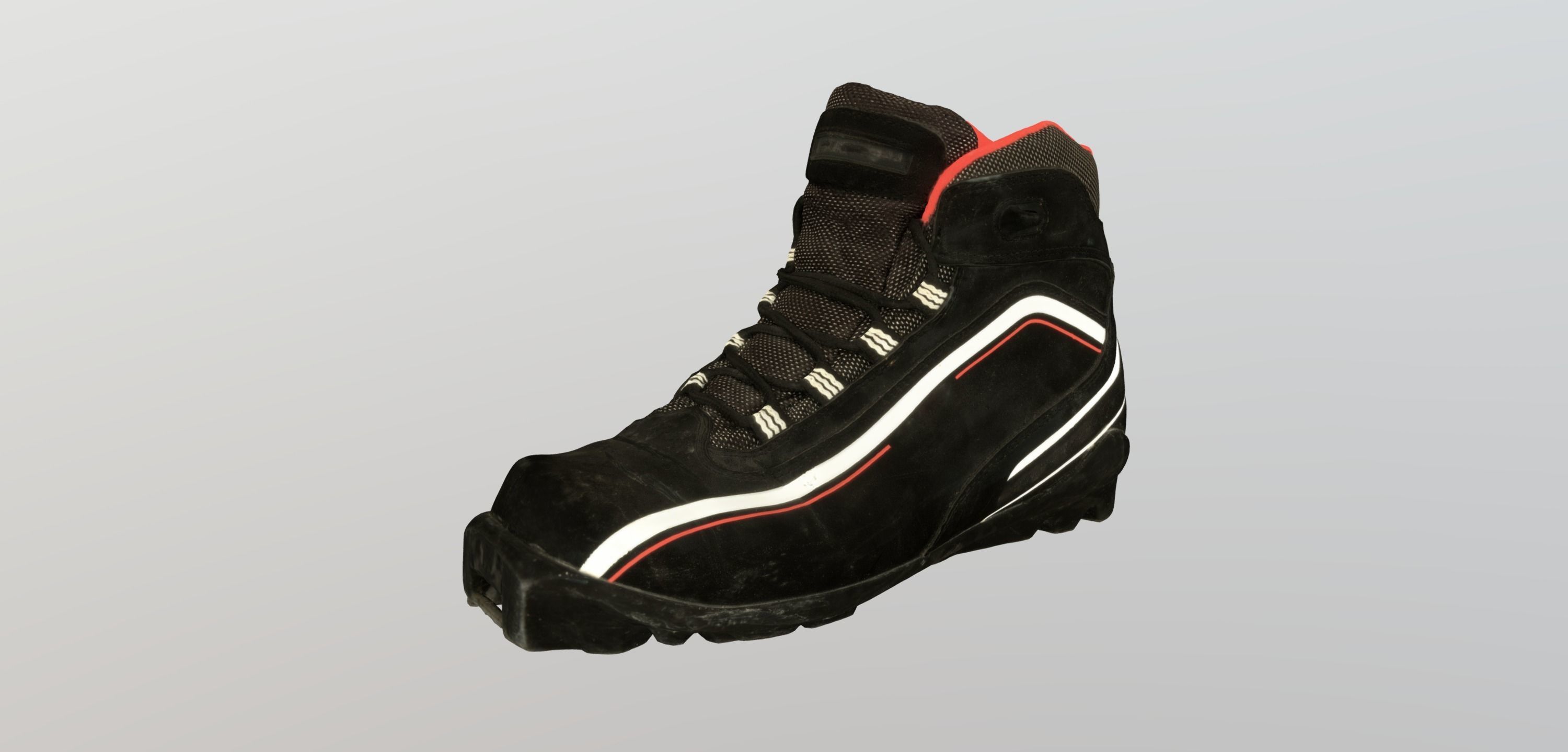 Photorealistic ski shoe Low-poly 3D model_18