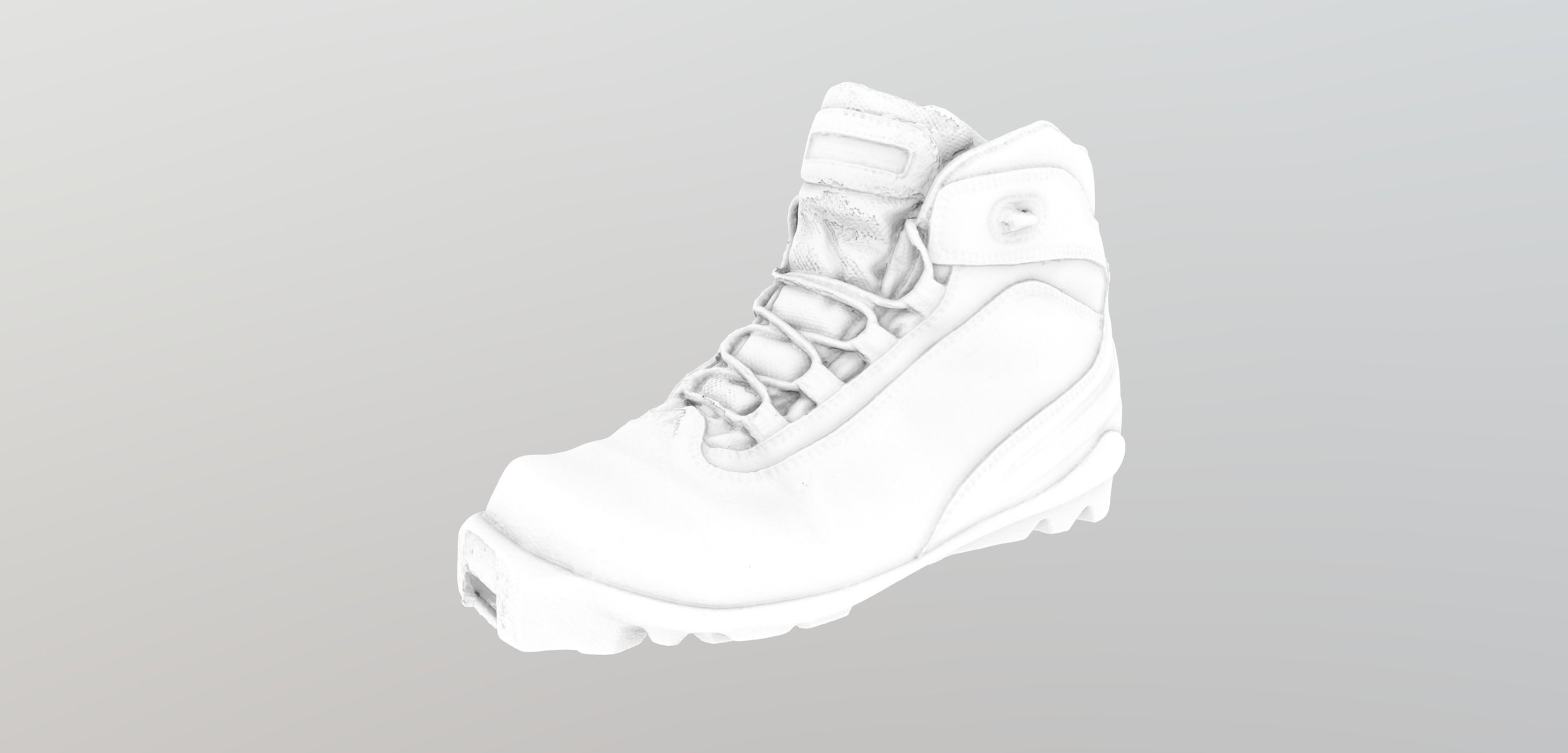 Photorealistic ski shoe Low-poly 3D model_5