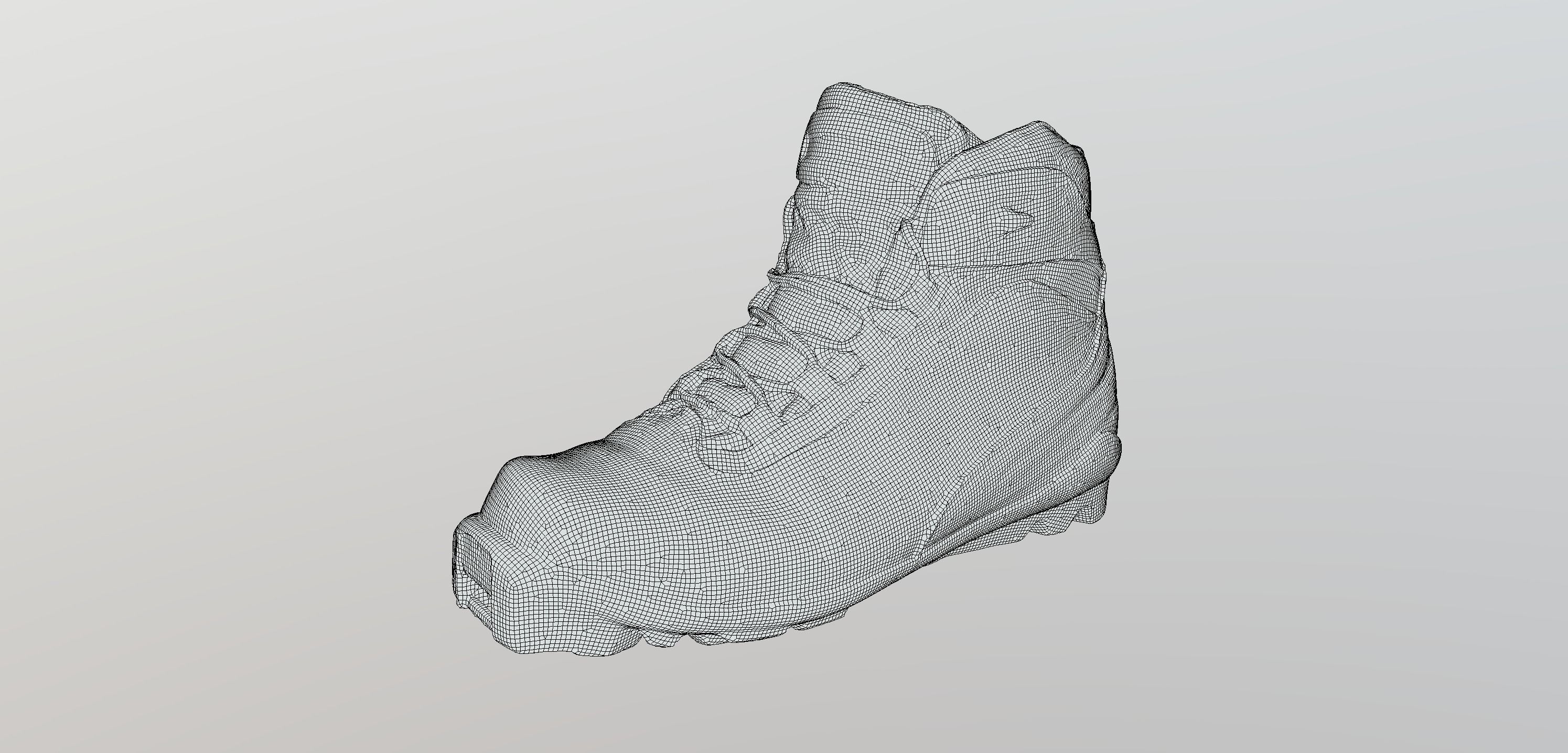 Photorealistic ski shoe Low-poly 3D model_11
