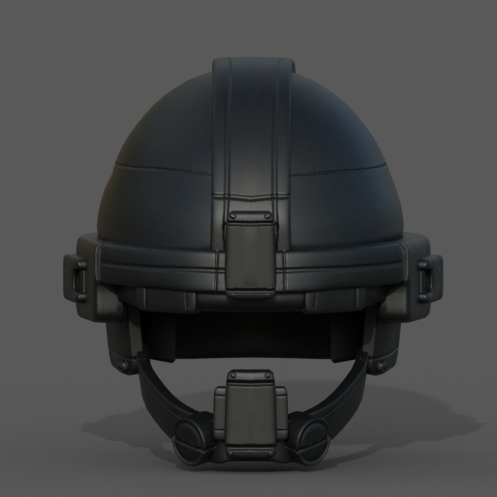 Helmet military combat scifi fantasy  Low-poly 3D model_3