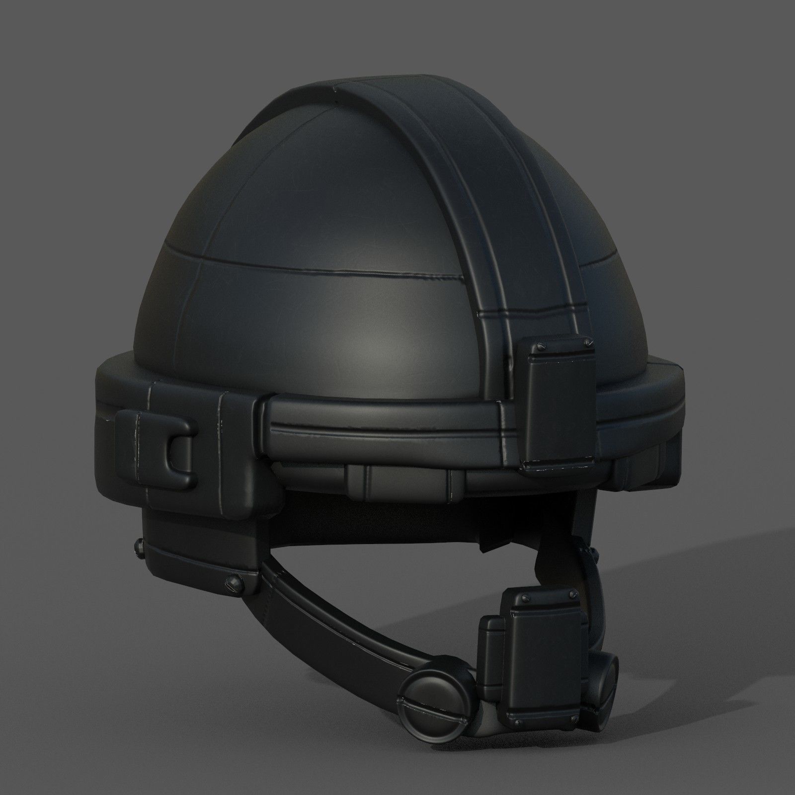 Helmet military combat scifi fantasy  Low-poly 3D model_2