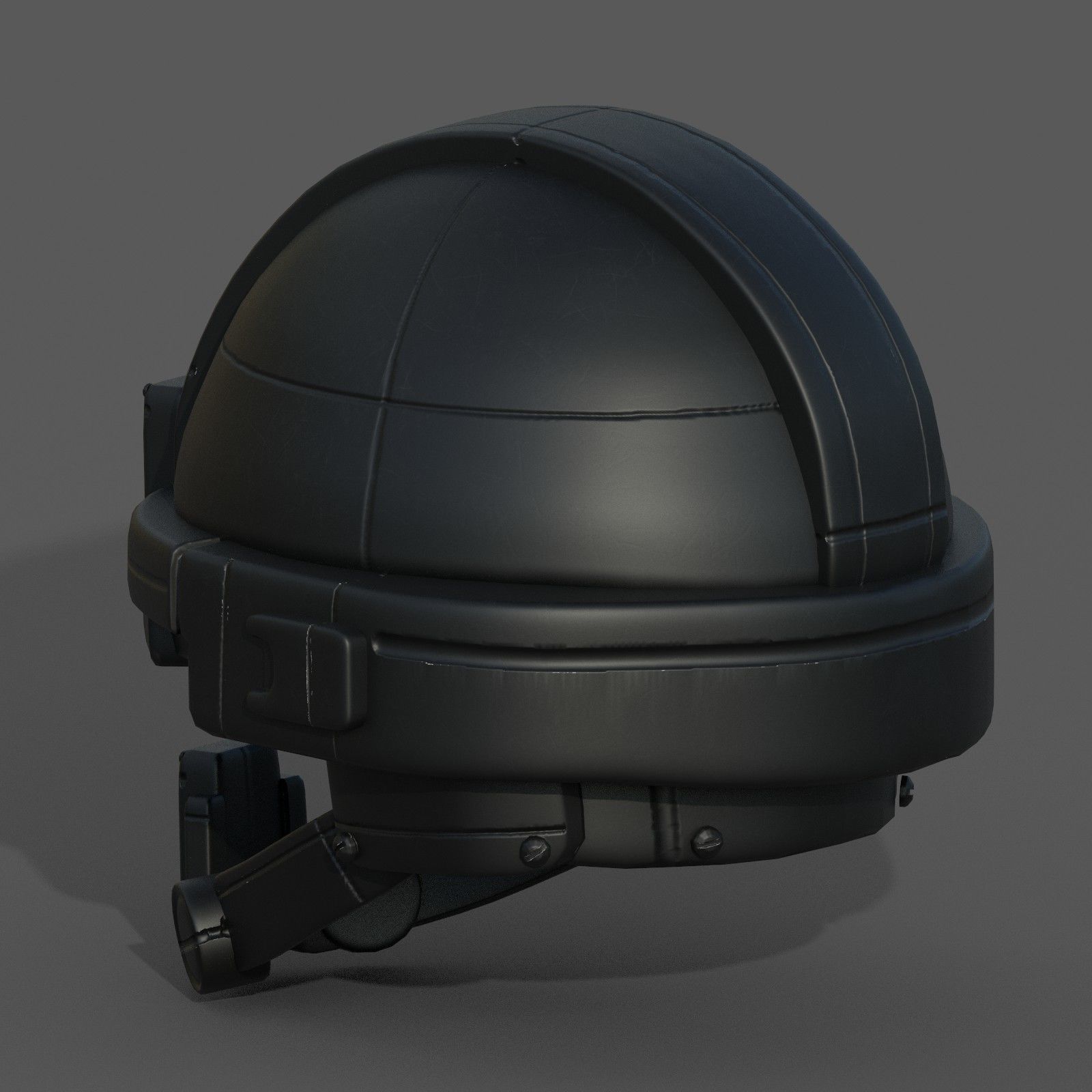 Helmet military combat scifi fantasy  Low-poly 3D model_4