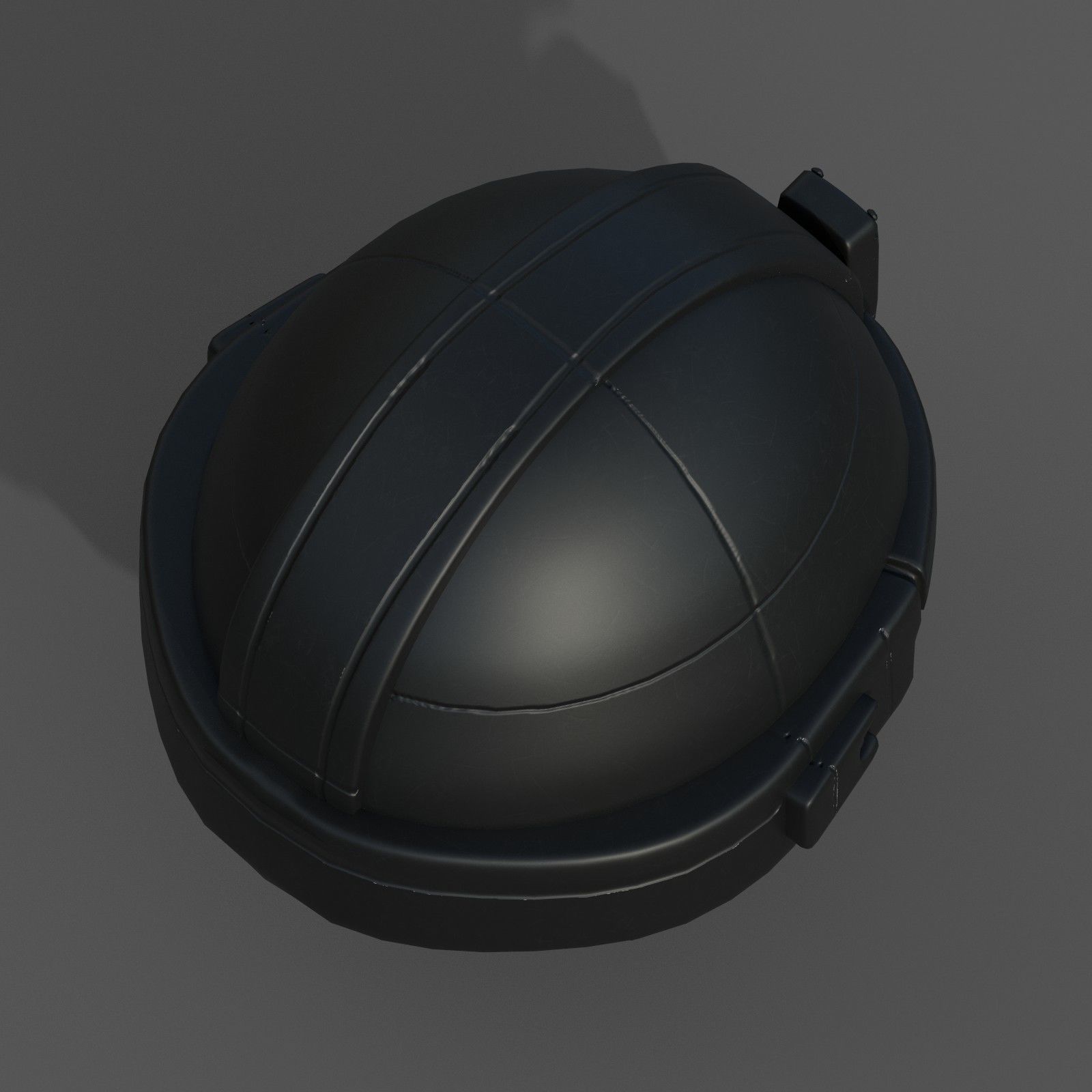 Helmet military combat scifi fantasy  Low-poly 3D model_1