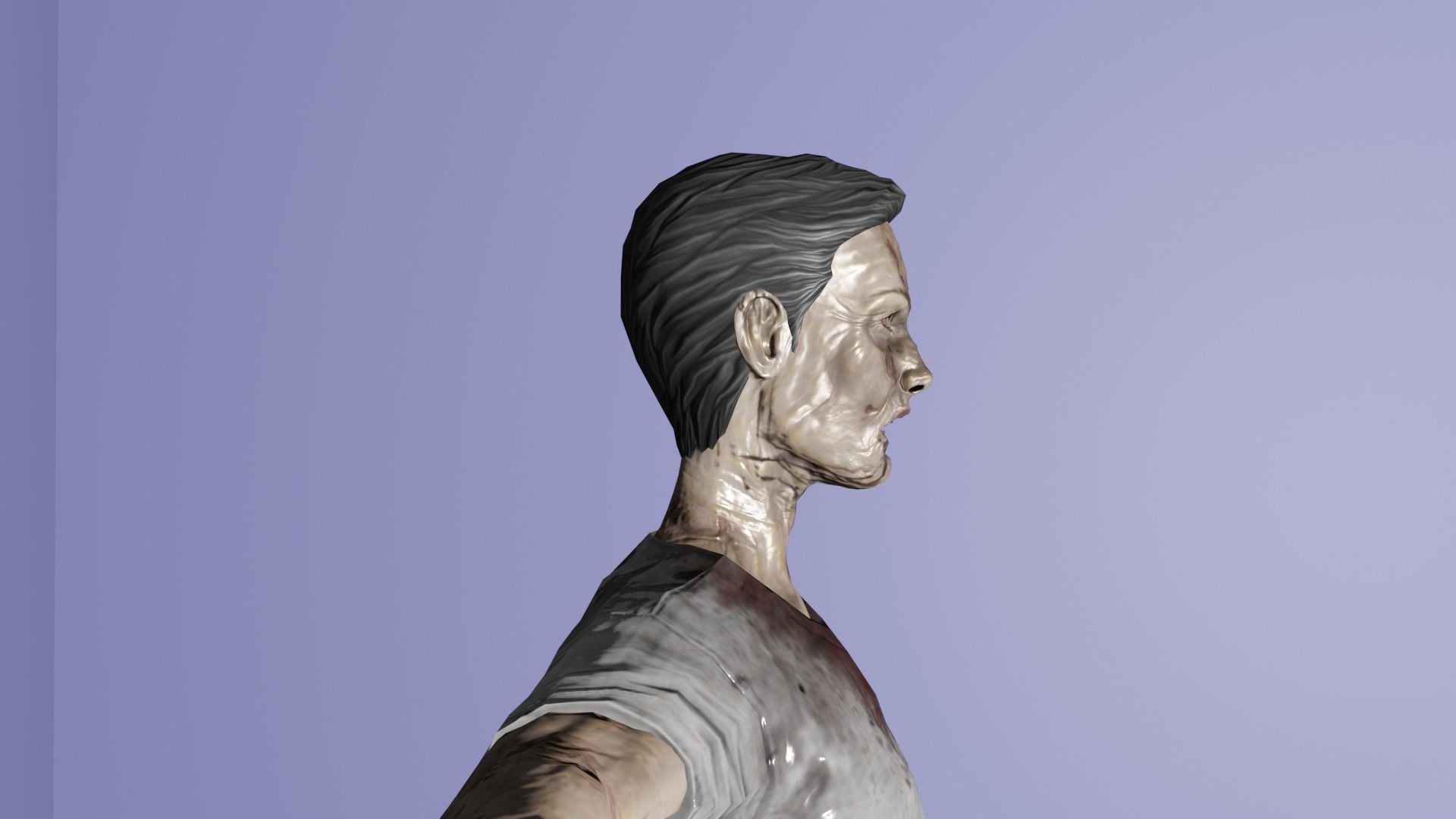 Zombie Full Rigged Model 3D model_2