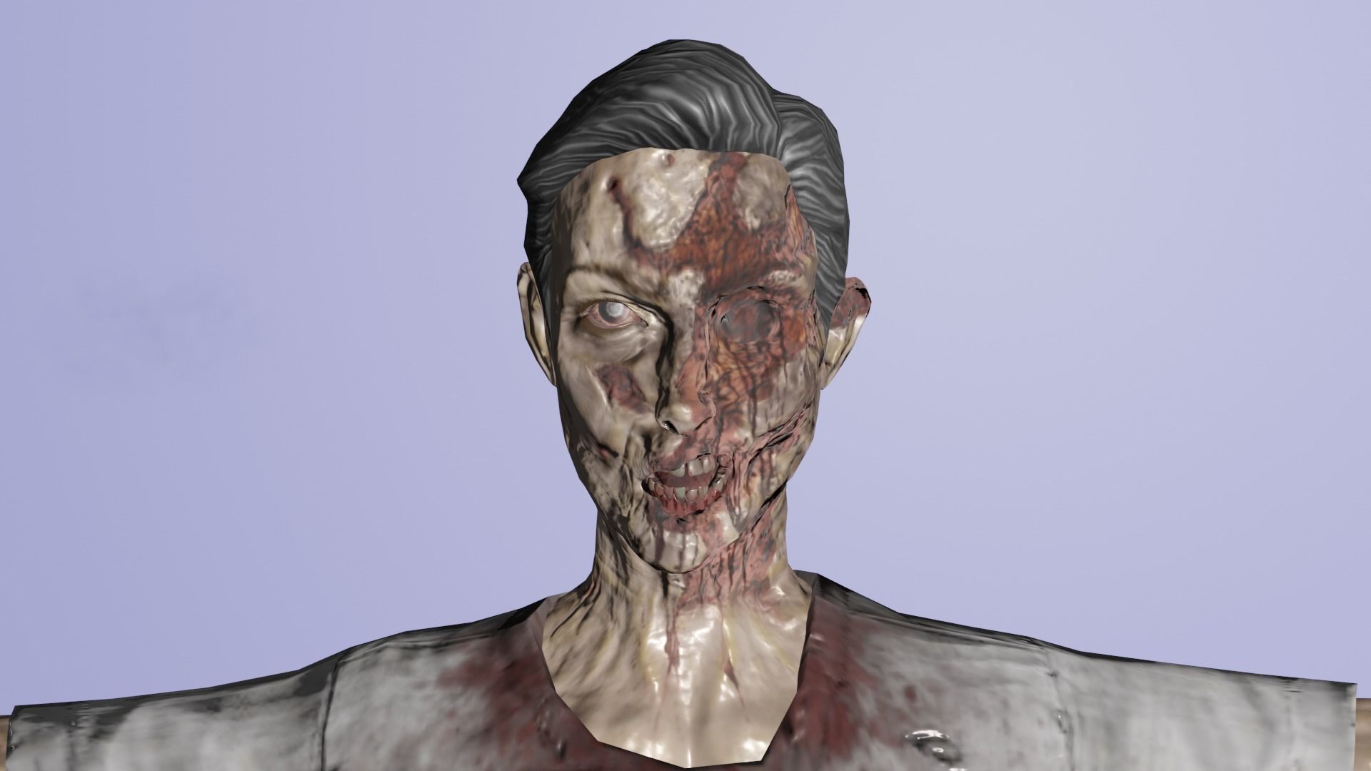 Zombie Full Rigged Model 3D model_1