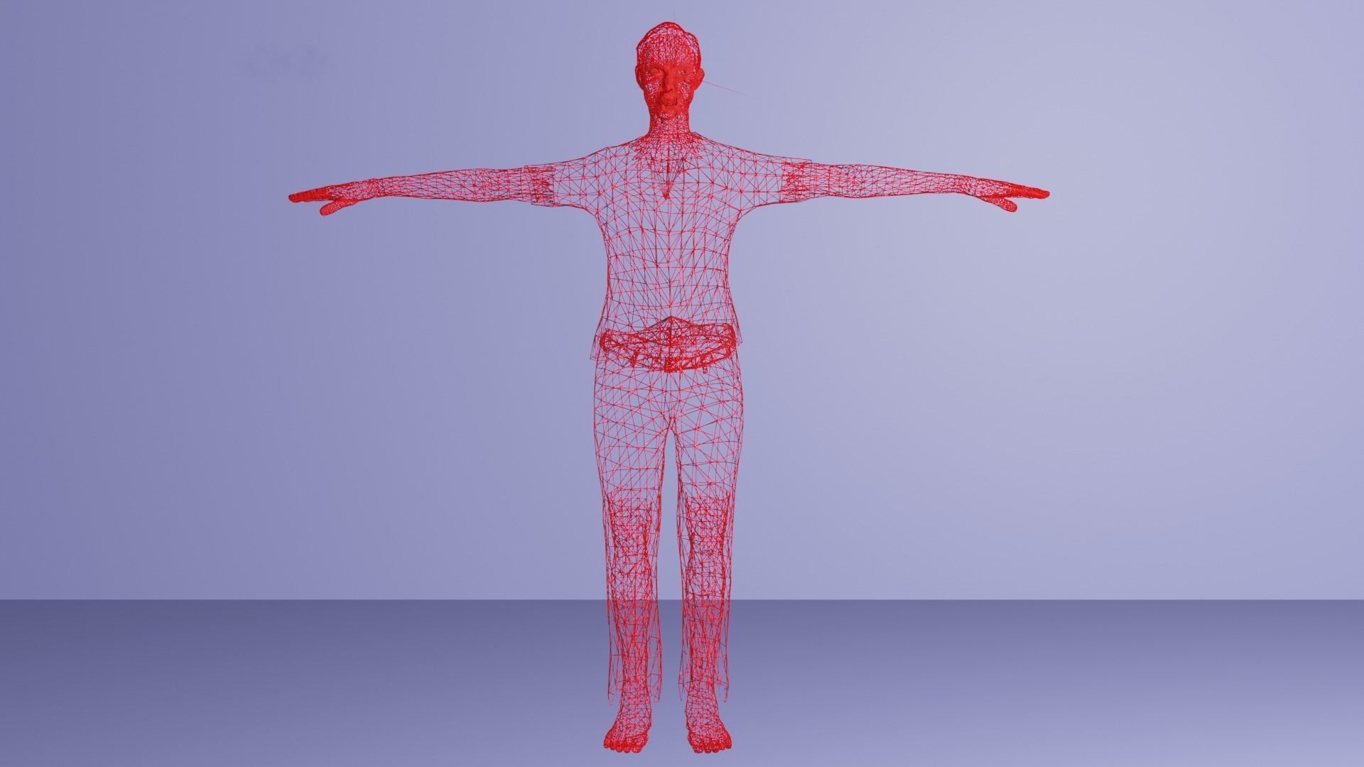 Zombie Full Rigged Model 3D model_4