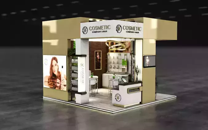 cosmetic trade exhibition stand