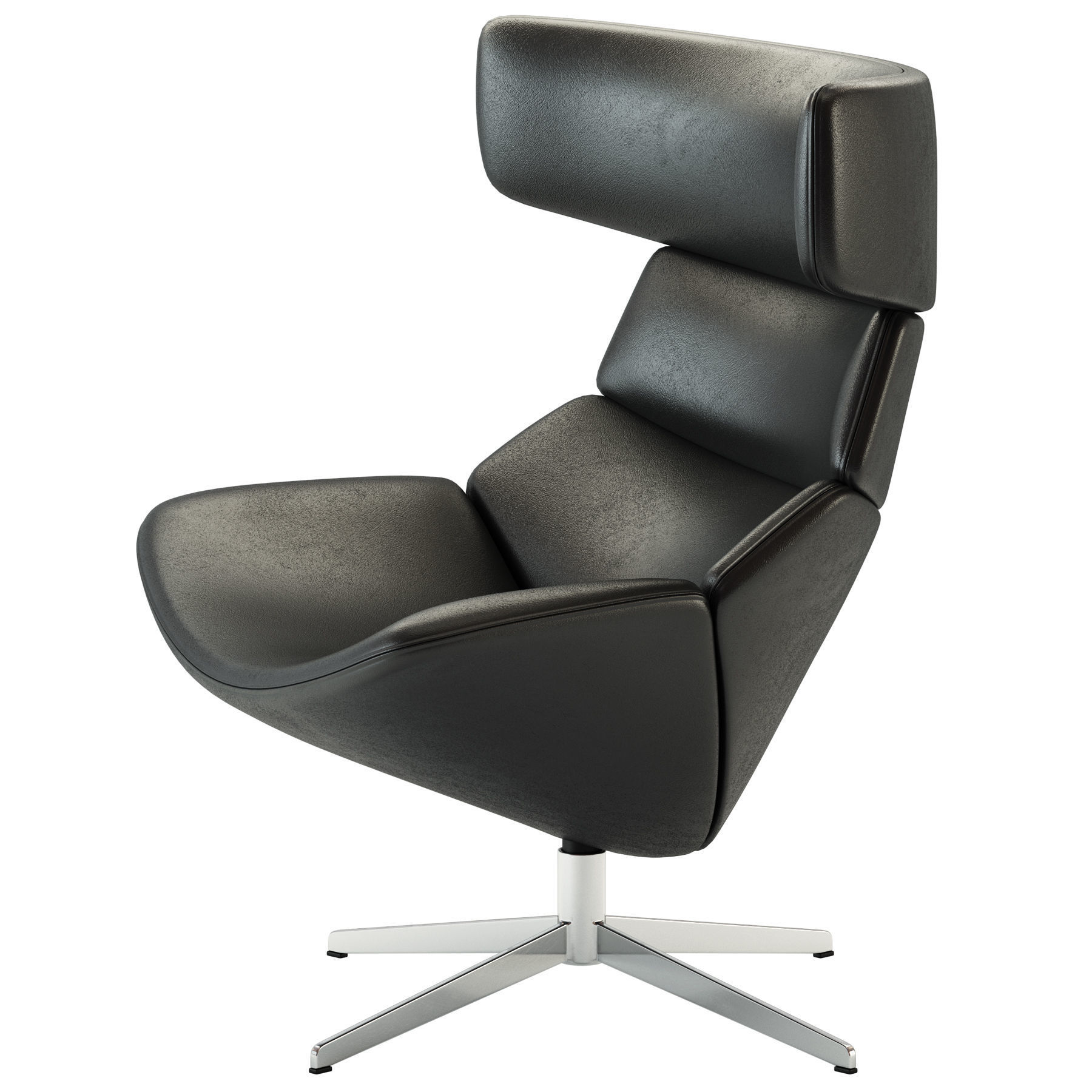 Erik Jorgensen Asko High Easy Chair 3D model_6