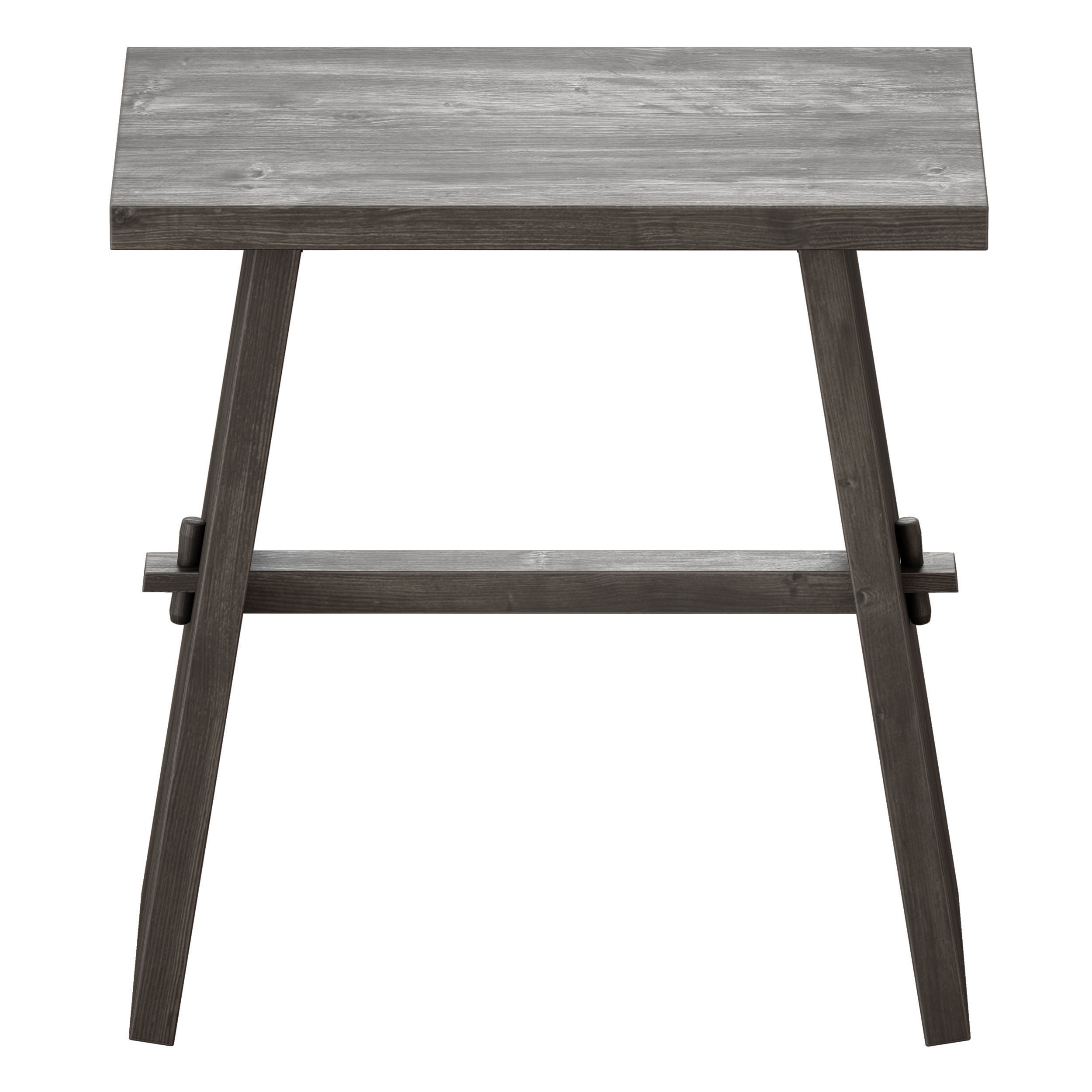 Lax Reclaimed Wood End Table Crate and Barrel 3D model_3