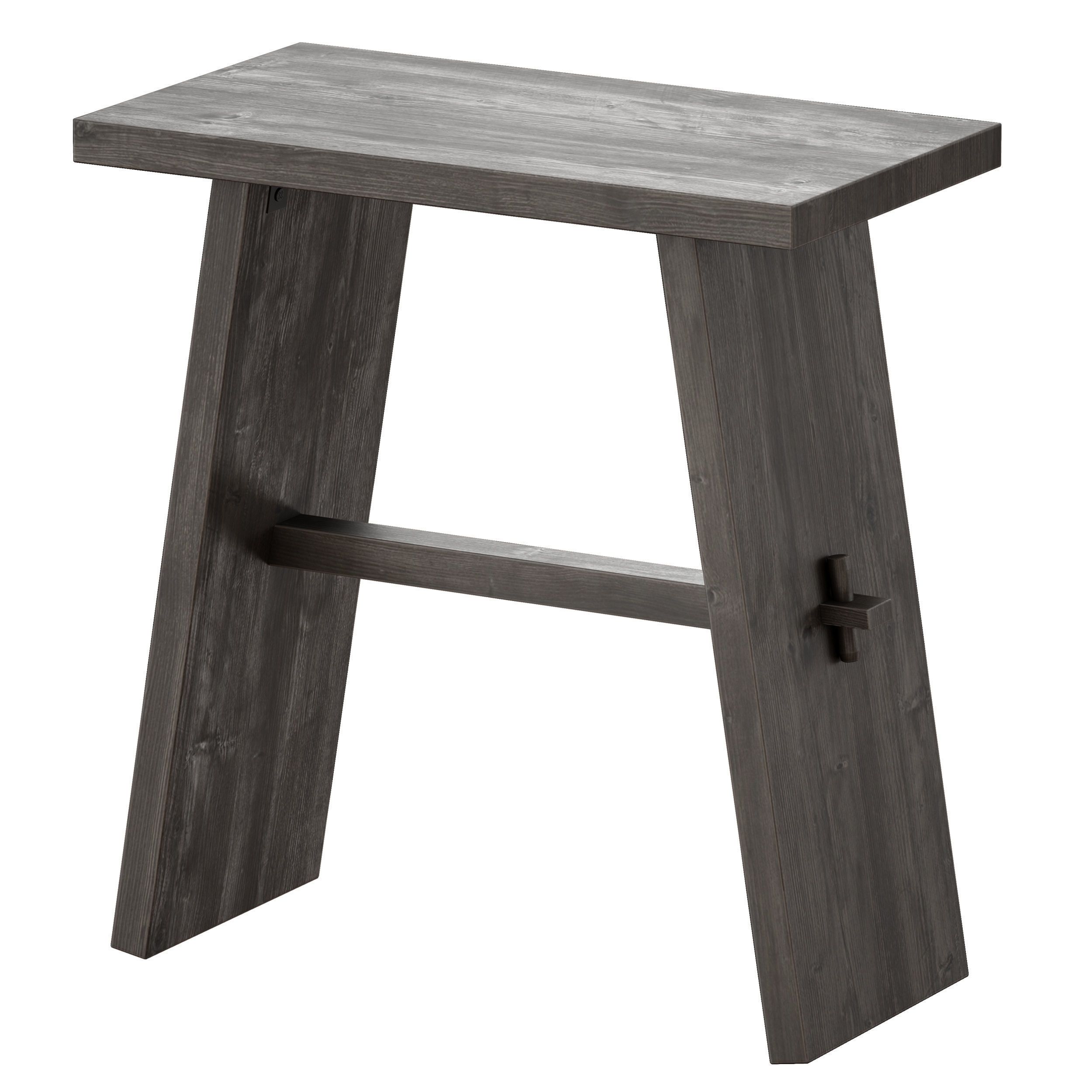 Lax Reclaimed Wood End Table Crate and Barrel 3D model_5