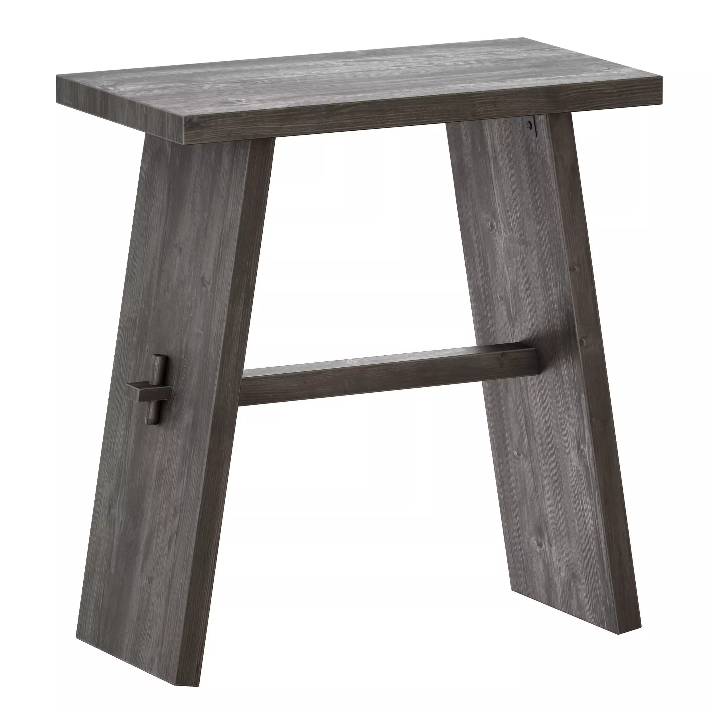 Lax Reclaimed Wood End Table Crate and Barrel 3D model_1