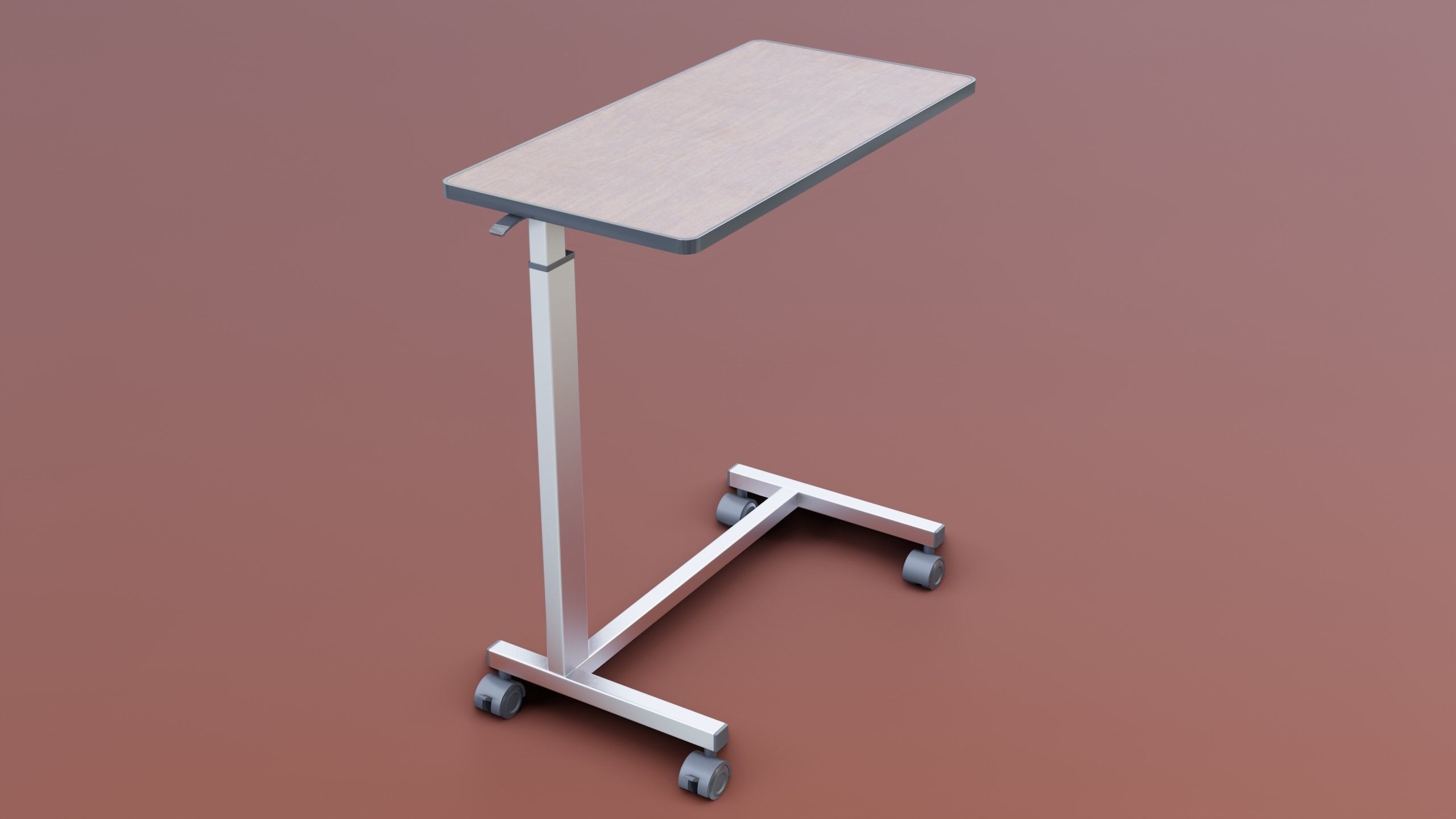 Medical Overbed Table 2 3D model_13