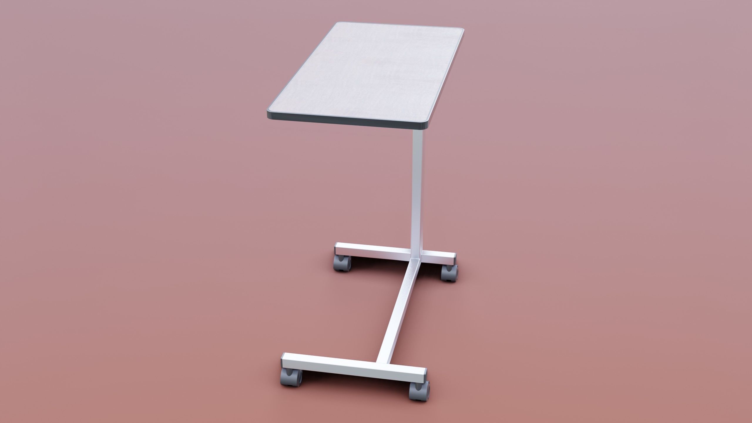 Medical Overbed Table 2 3D model_5