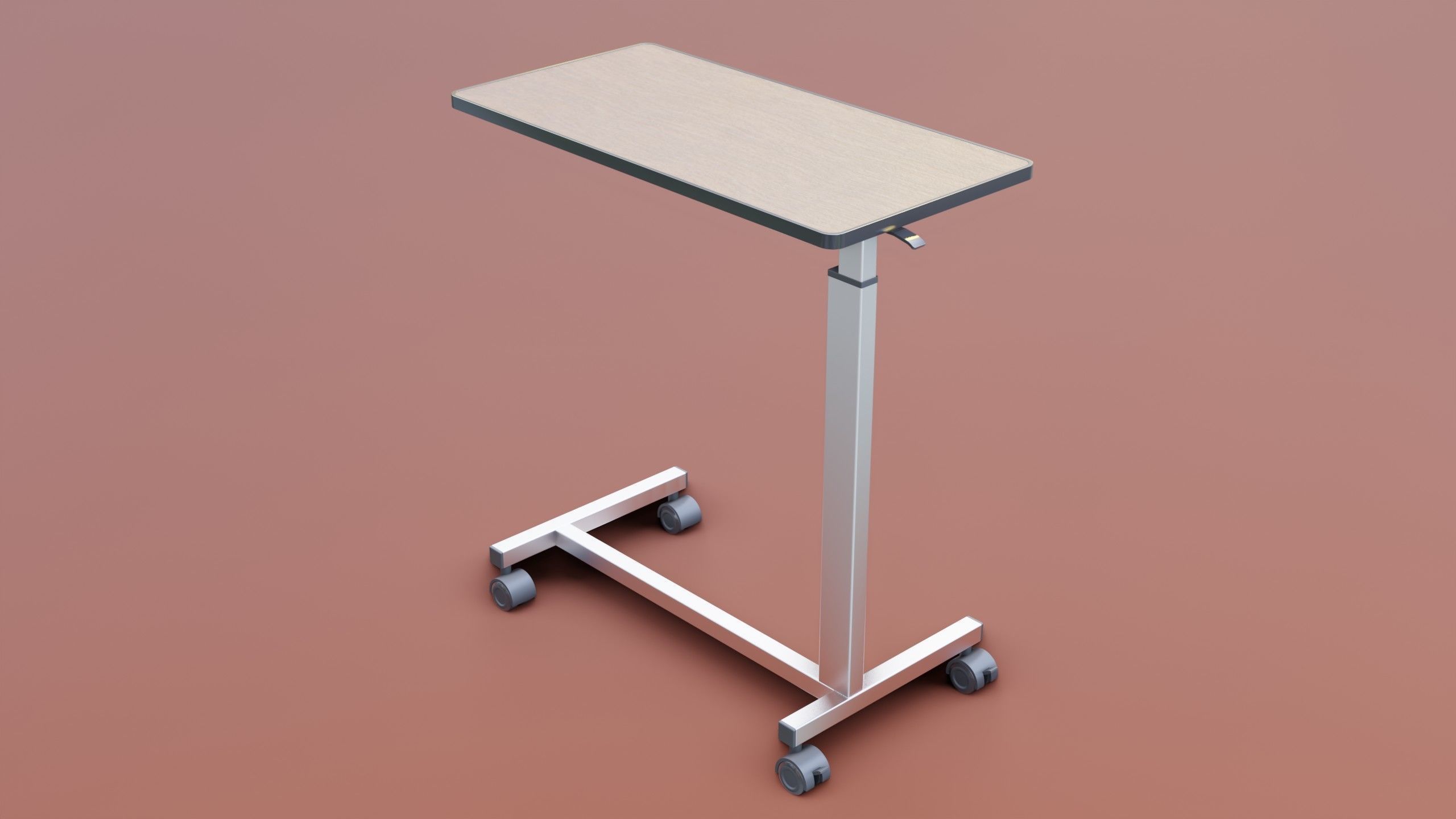Medical Overbed Table 2 3D model_10
