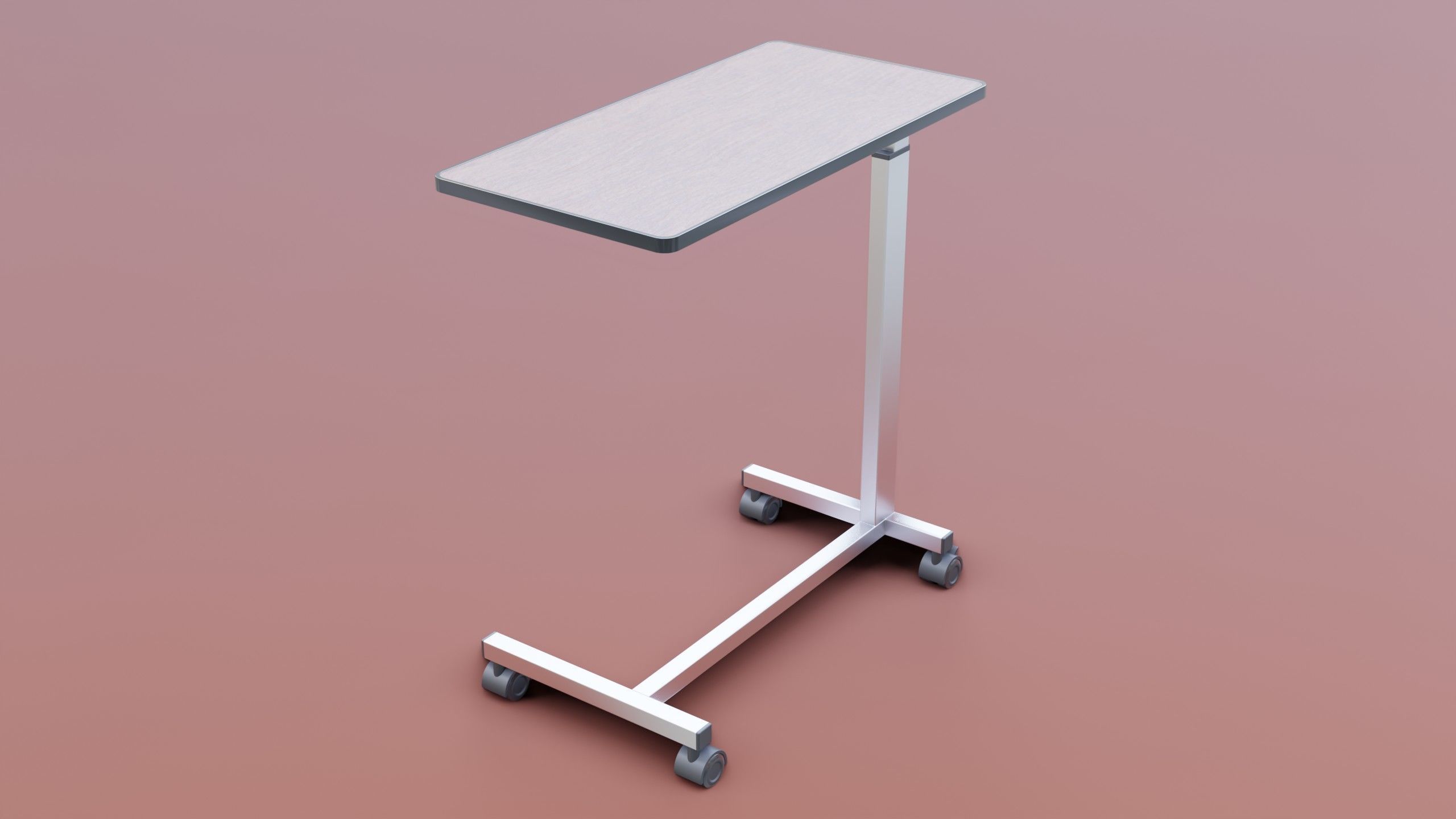 Medical Overbed Table 2 3D model_6