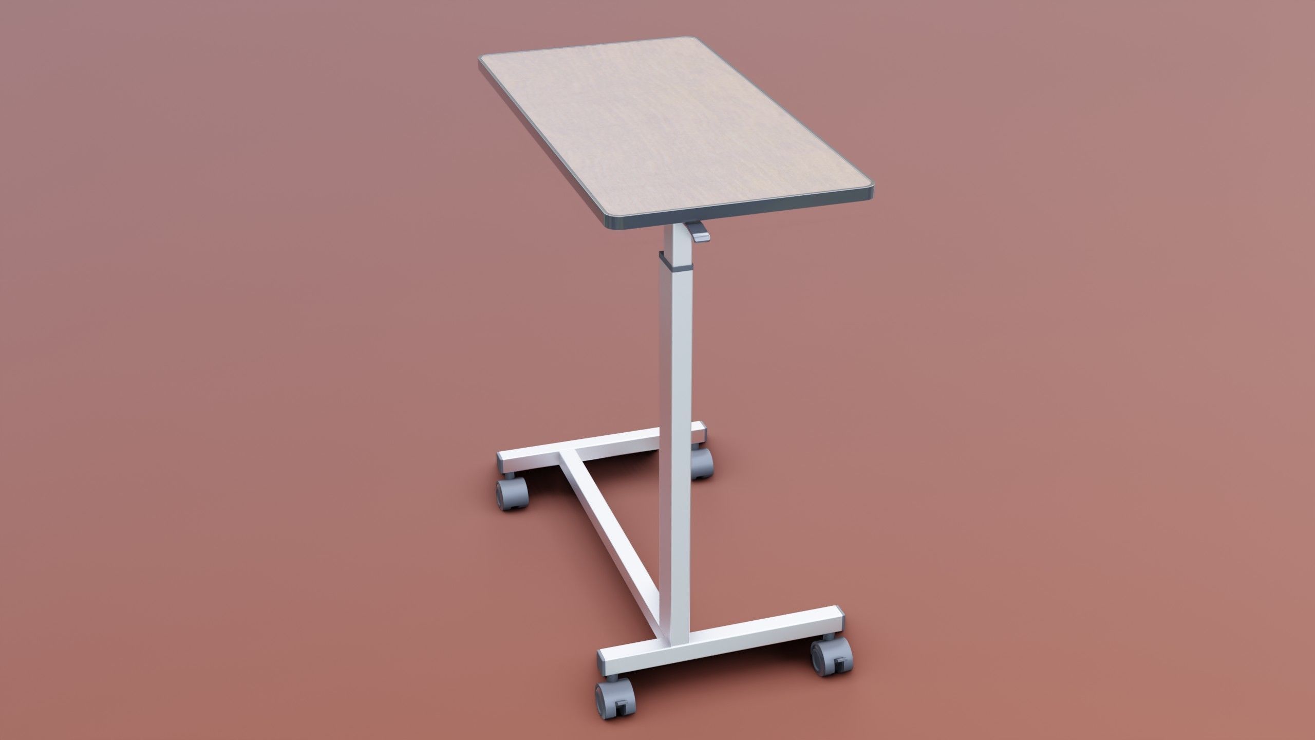 Medical Overbed Table 2 3D model_11