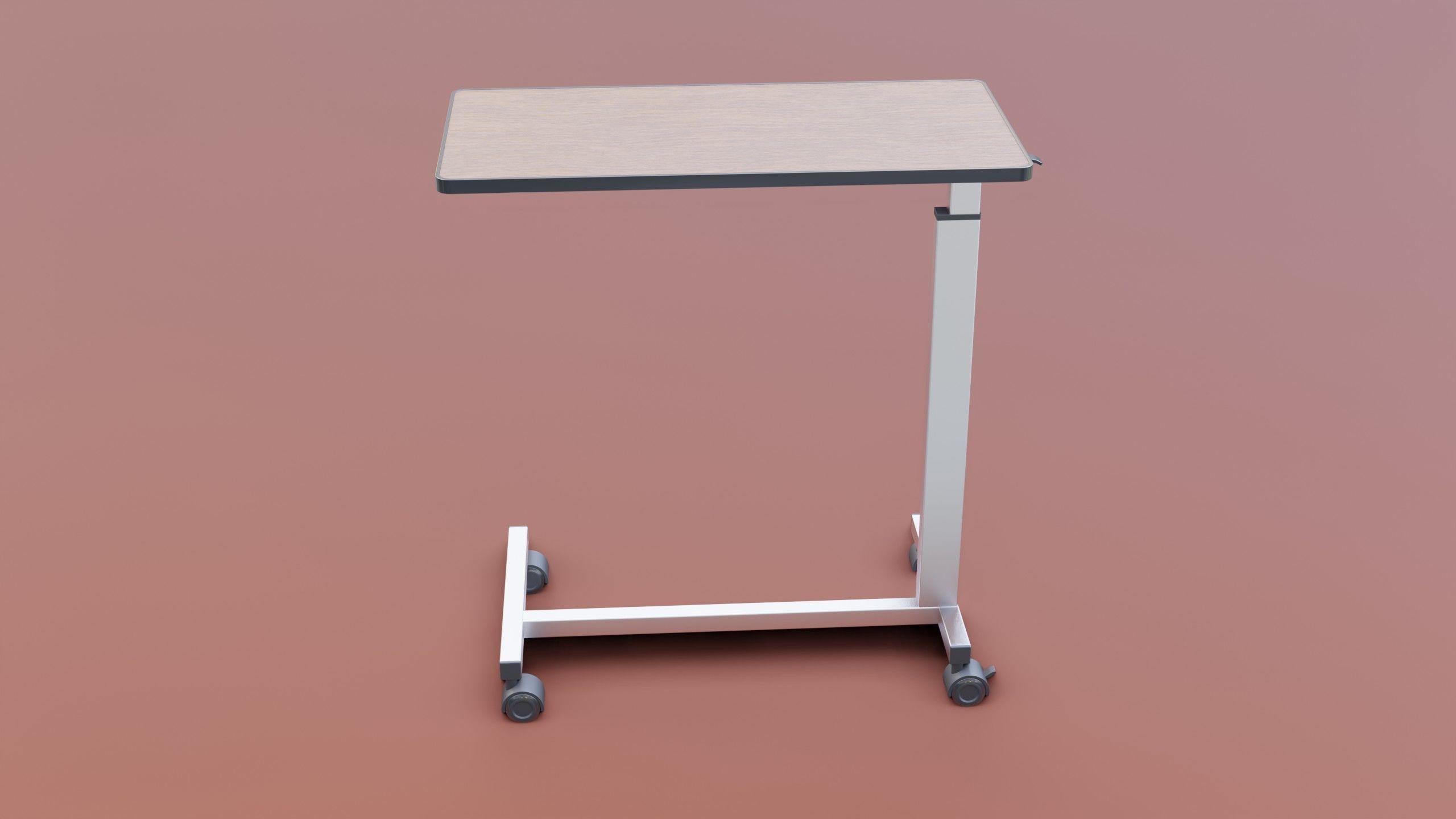Medical Overbed Table 2 3D model_8