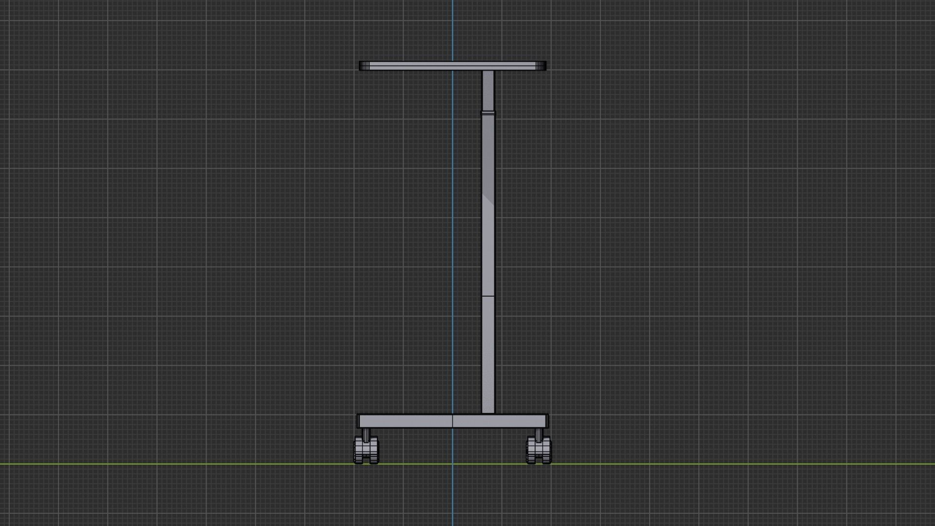 Medical Overbed Table 2 3D model_18