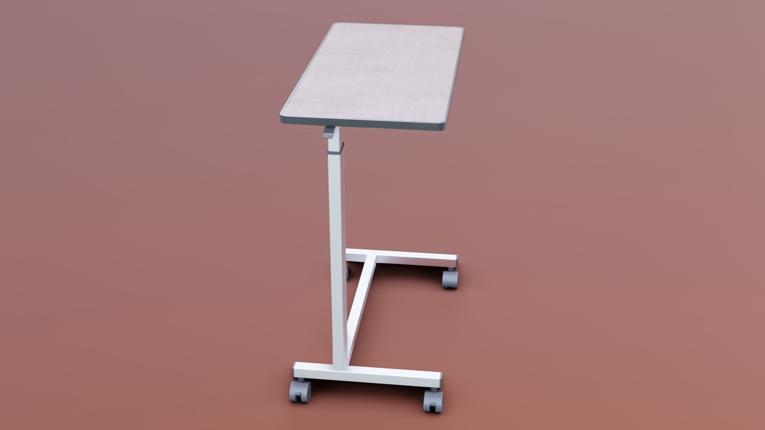 Medical Overbed Table 2 3D model_12