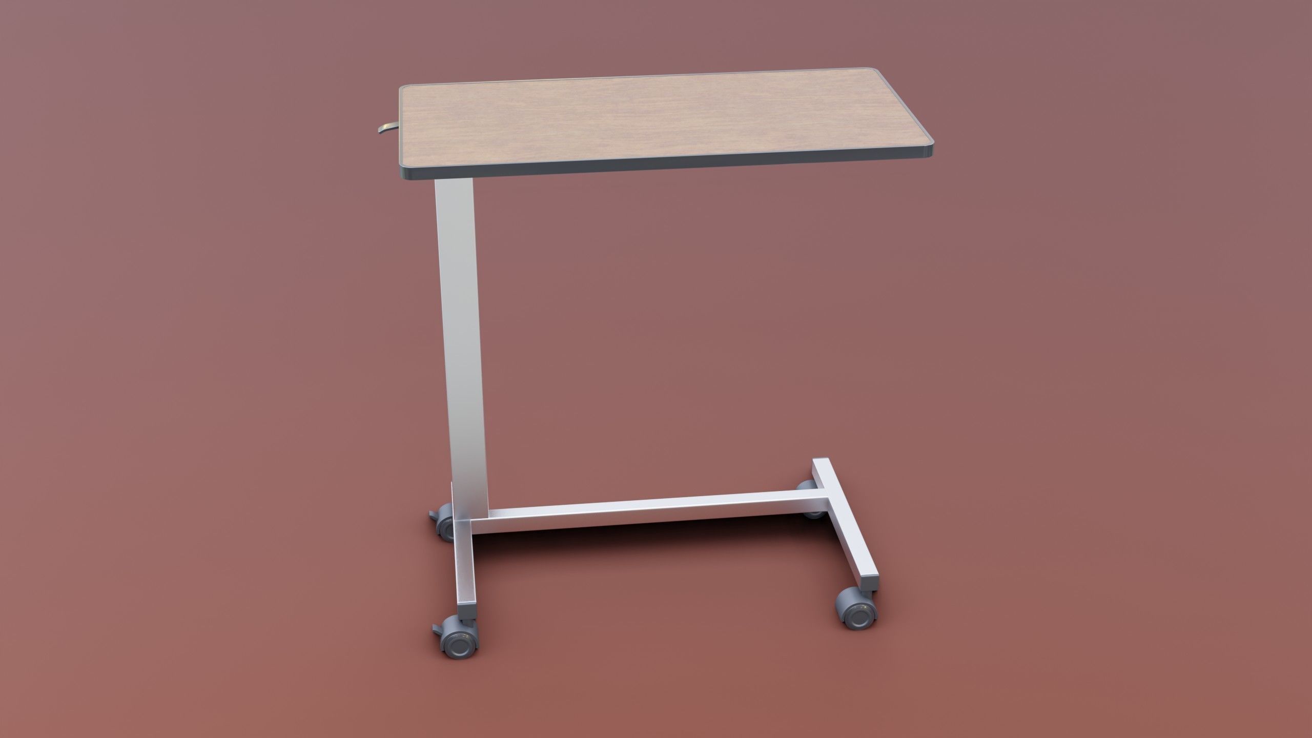 Medical Overbed Table 2 3D model_15