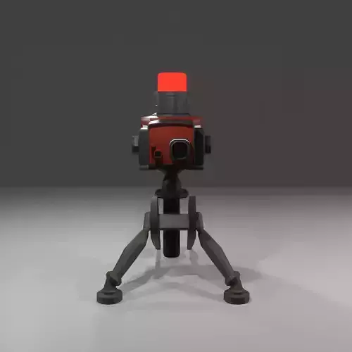 TeamFortress 2 Engineer Turrets 2 colors Sentry Gun Low-poly 3D model