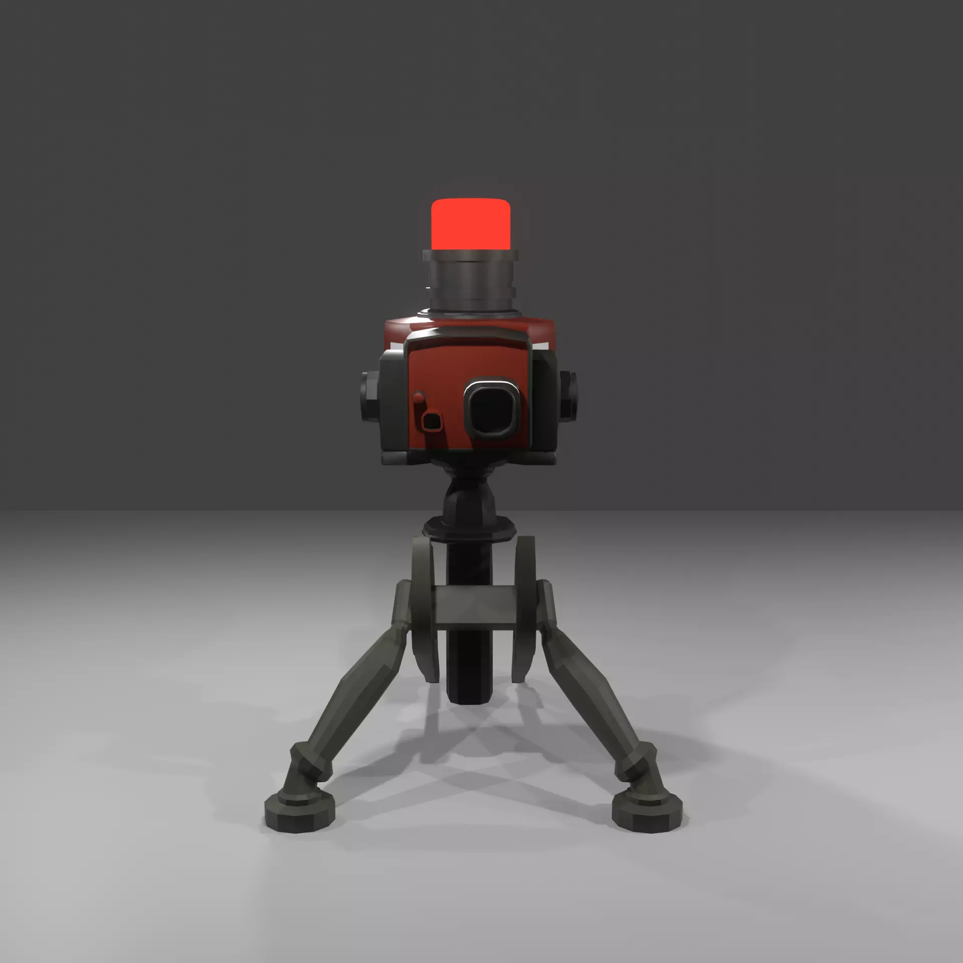 TeamFortress 2 Engineer Turrets 2 colors Sentry Gun Low-poly 3D model_0