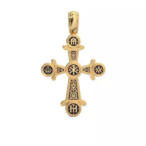 Gold Cross Chrism 