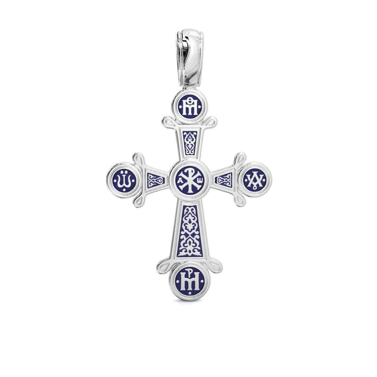 Gold Cross Chrism 3D print model_2