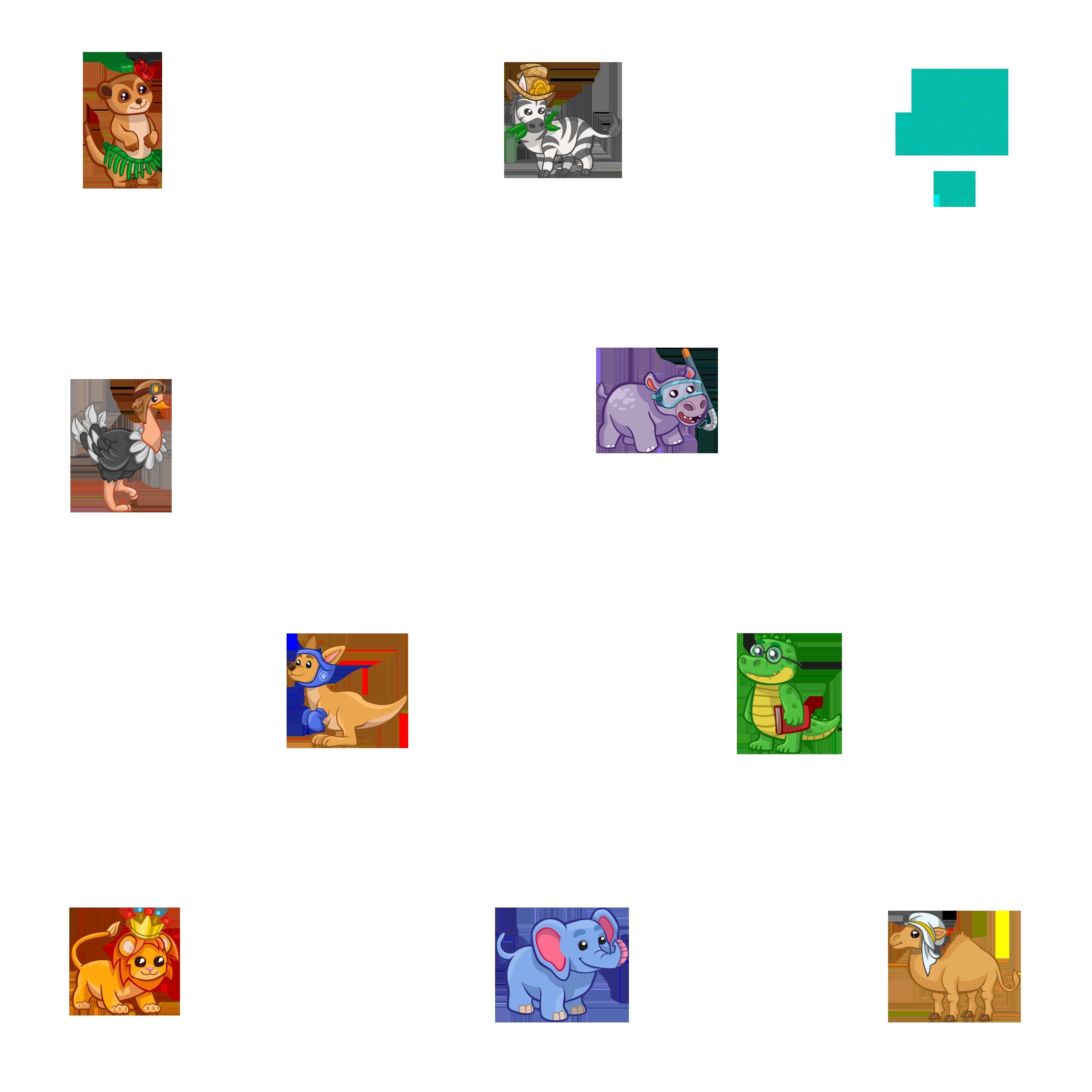 Perfect Hexagon Memory Game for Kids Free low-poly 3D model_20