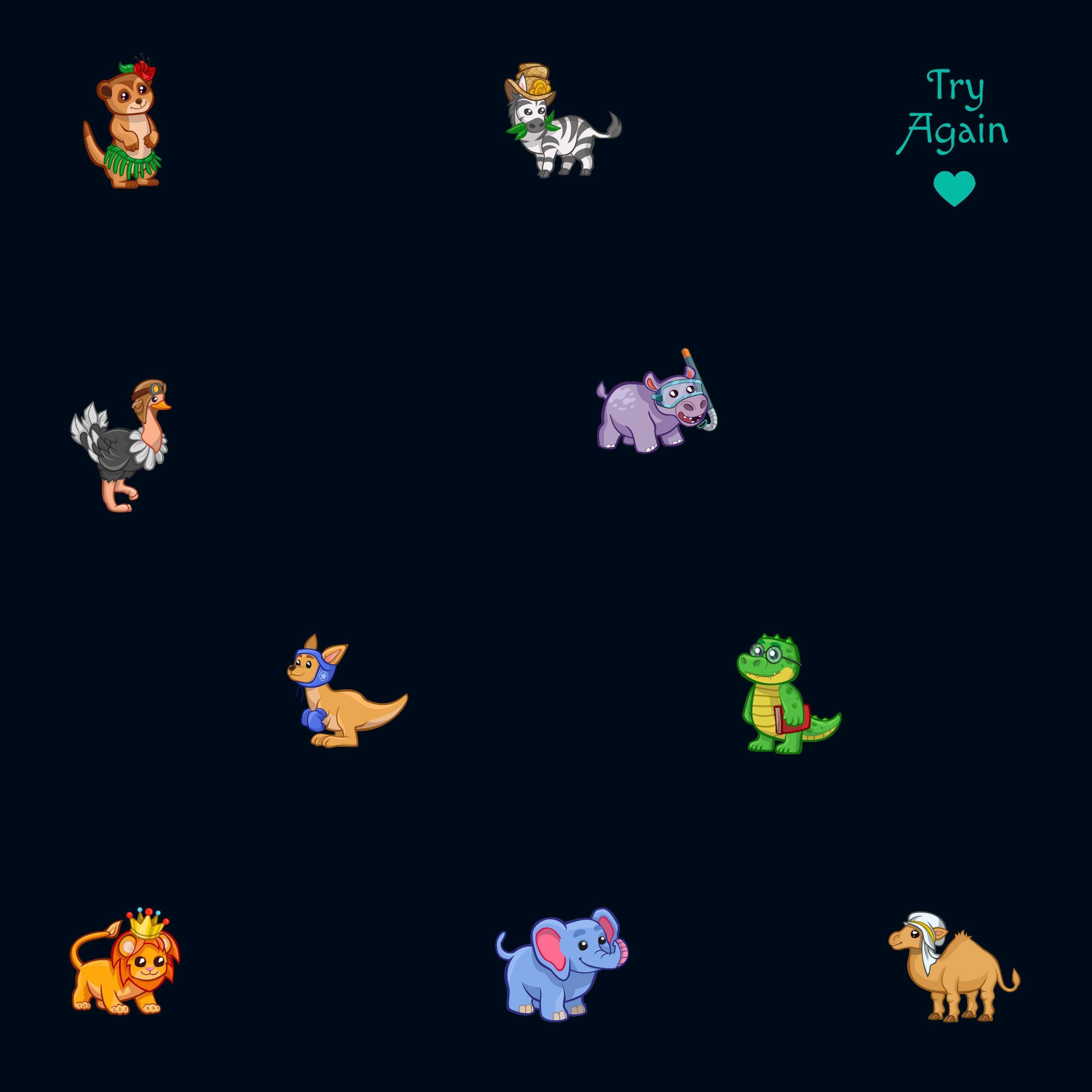 Perfect Hexagon Memory Game for Kids Free low-poly 3D model_19