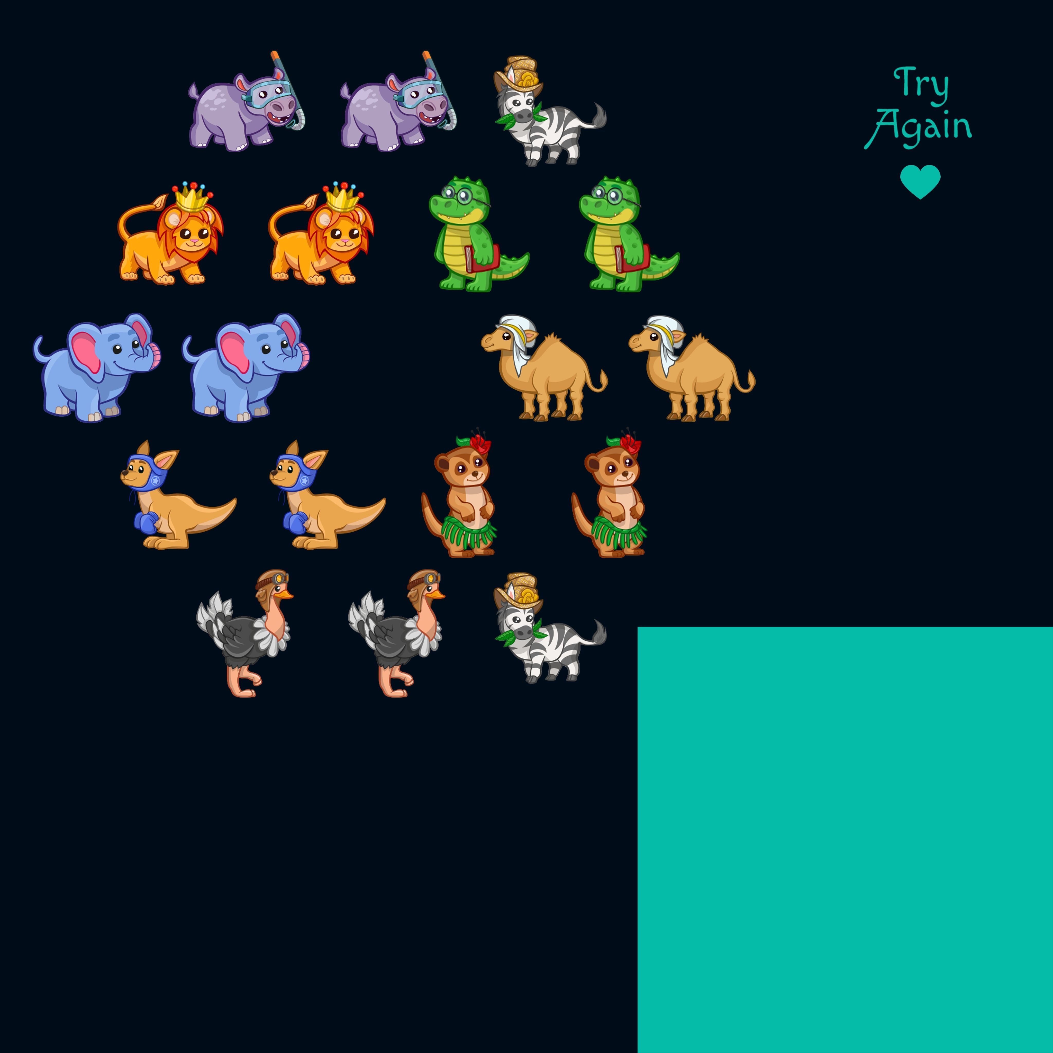 Perfect Hexagon Memory Game for Kids Free low-poly 3D model_18