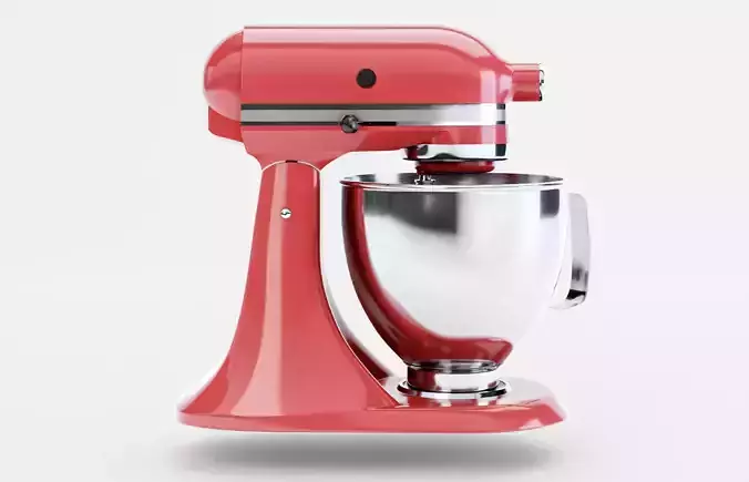 Food Stand Mixer - Artisan KitchenAid  Low-poly 3D model