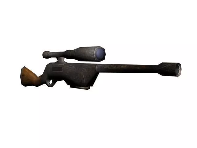 sniper rifle Free low-poly 3D model